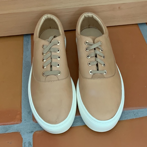 Nisolo Elayna Sneaker Natural Vachetta 6.5 New - Picture 2 of 5